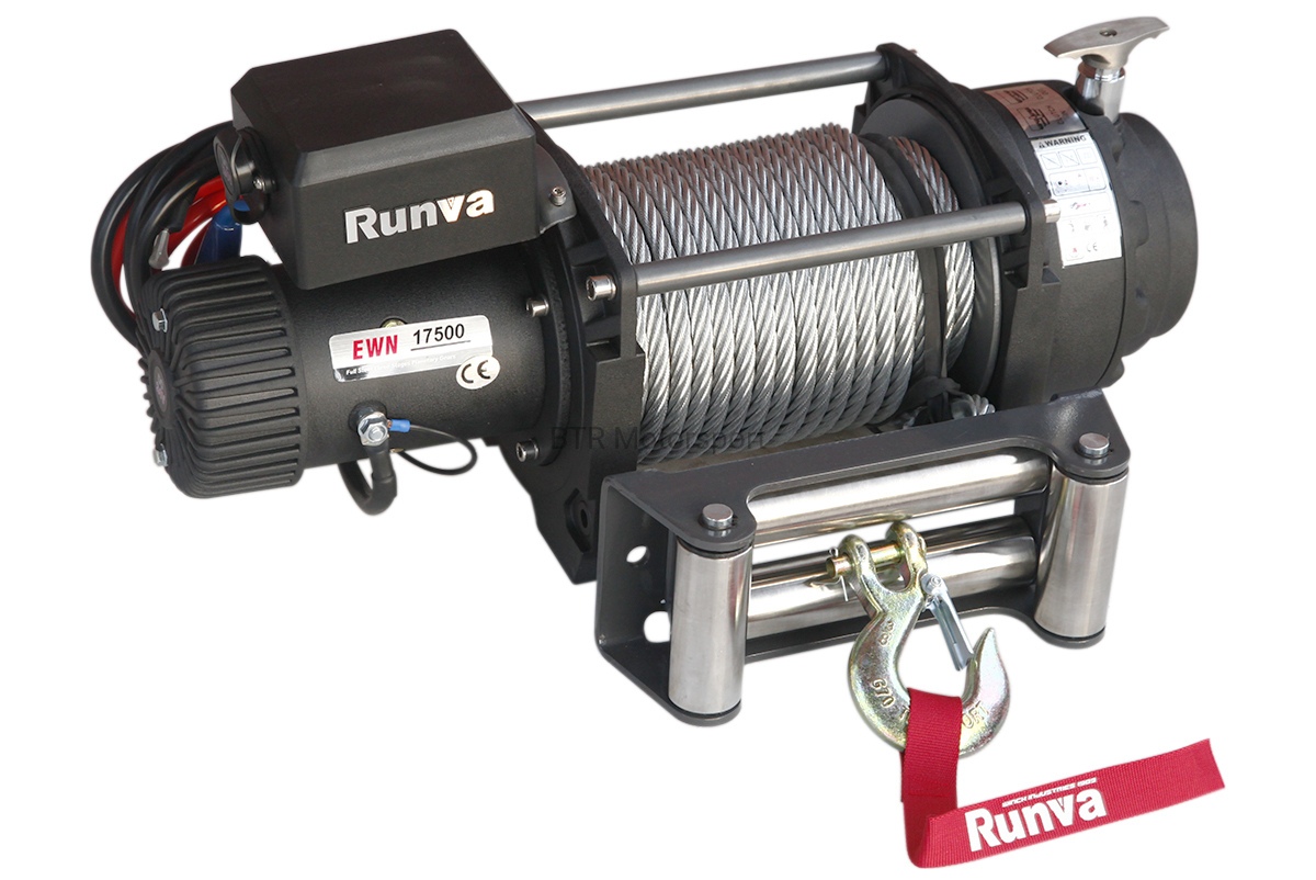 Лебёдка электрическая (индустр.) 24V Runva 17500 lbs 7960 кг EWN17500U24V