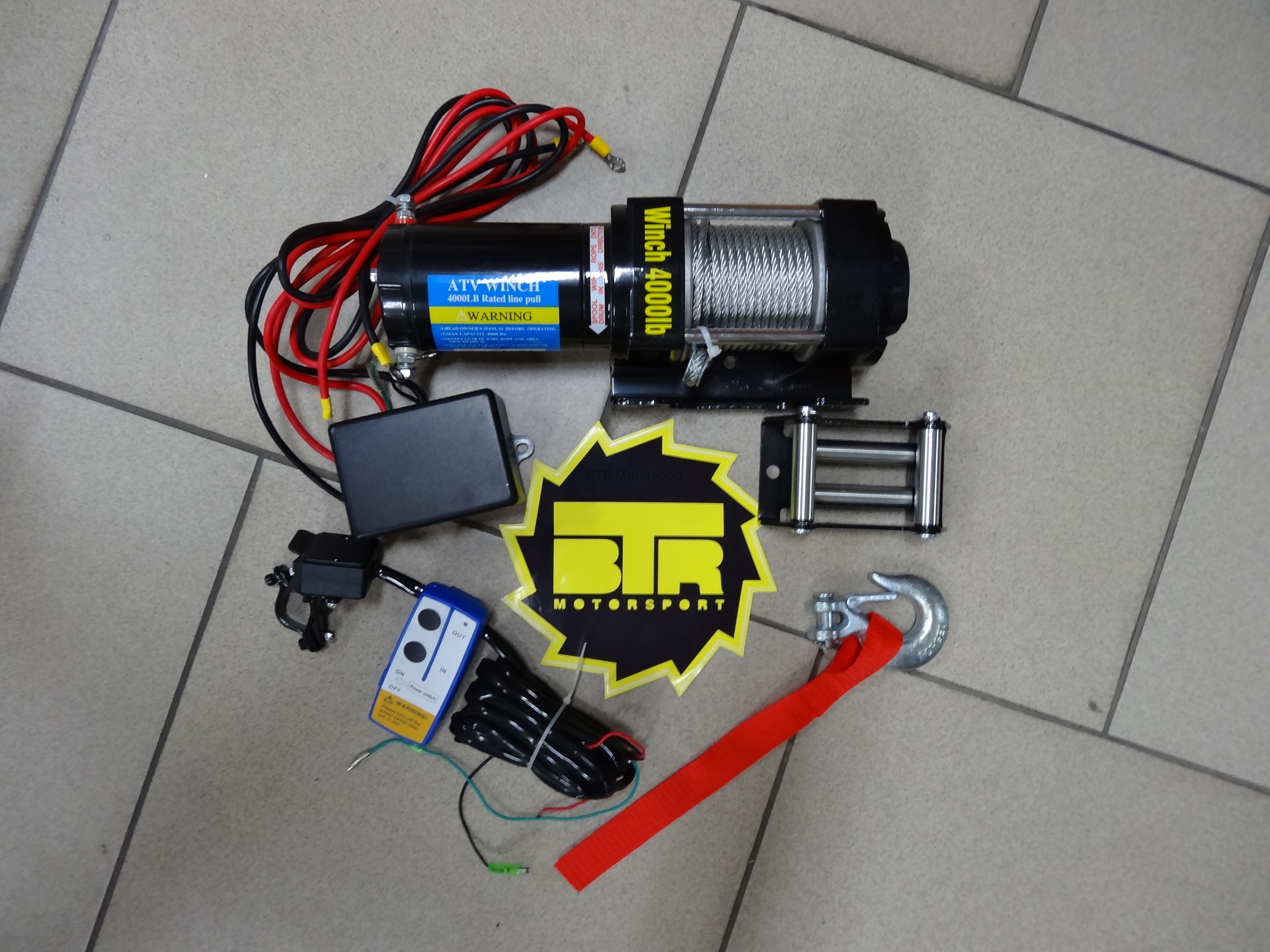 Лебедка Electric Winch 4000 lbs/1814kg  12v (с д/у)