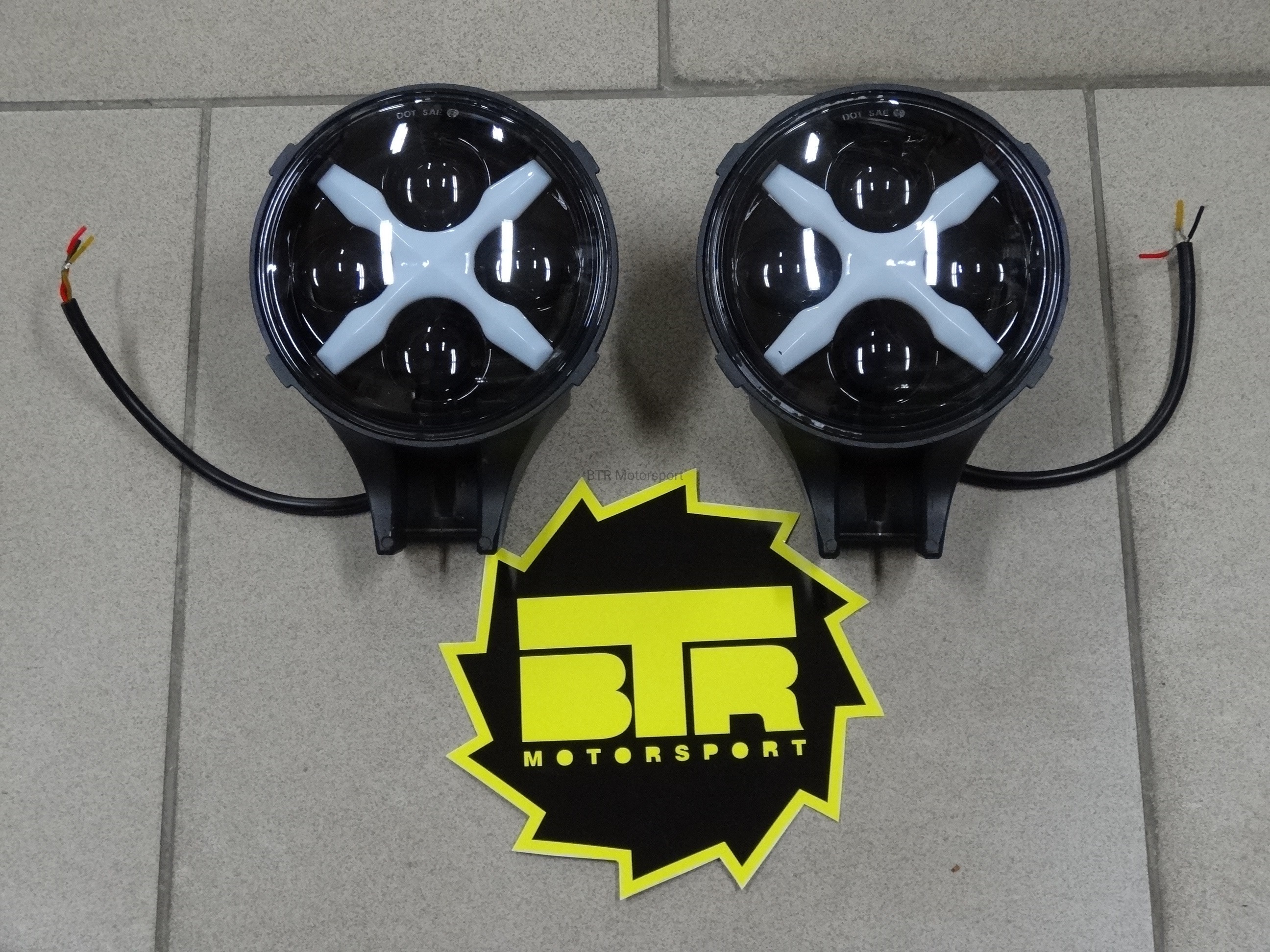 Фара светодиодная 60w (комплект 2 шт) с ДХО