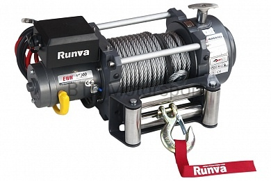 Лебёдка электрическая (индустр.) 12V Runva 15000 lbs 6800 кг EWN15000U