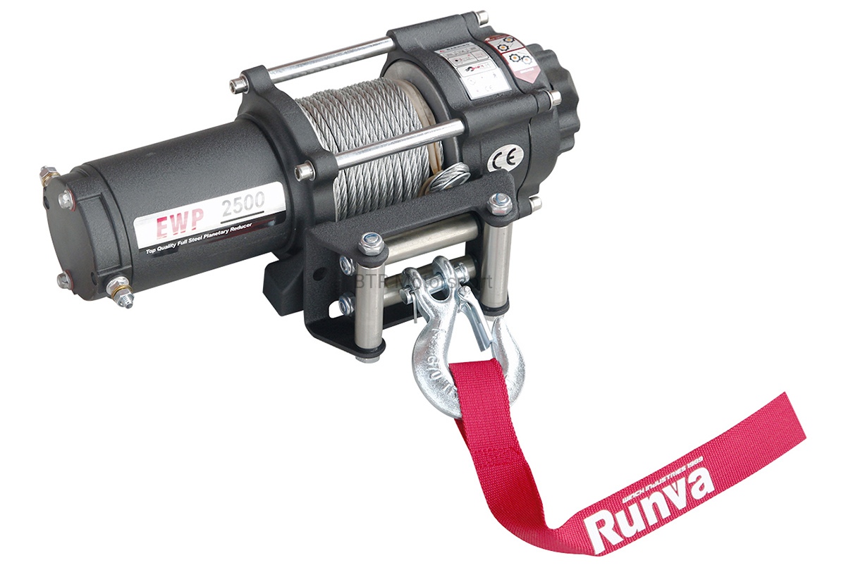 Лебёдка электрическая 12V Runva 2500A lbs 1140 кг EWP2500A