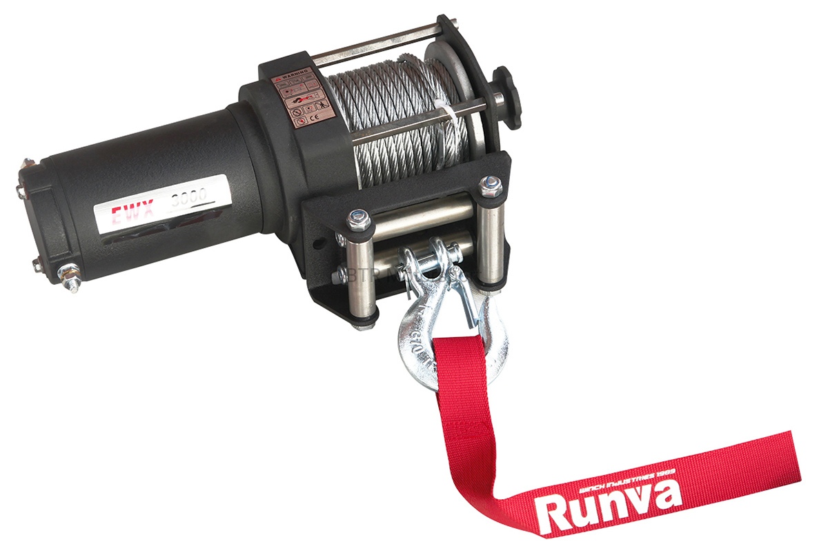 Лебёдка электрическая 12V Runva 3000A lbs 1361 кг EWX3000A