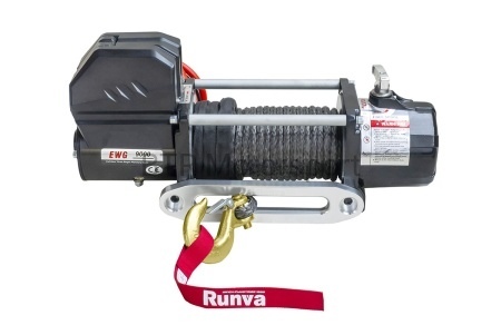 Лебёдка автомобильная электрическая 12V Magnum 9000 lbs 4200 кг (синтетический трос)