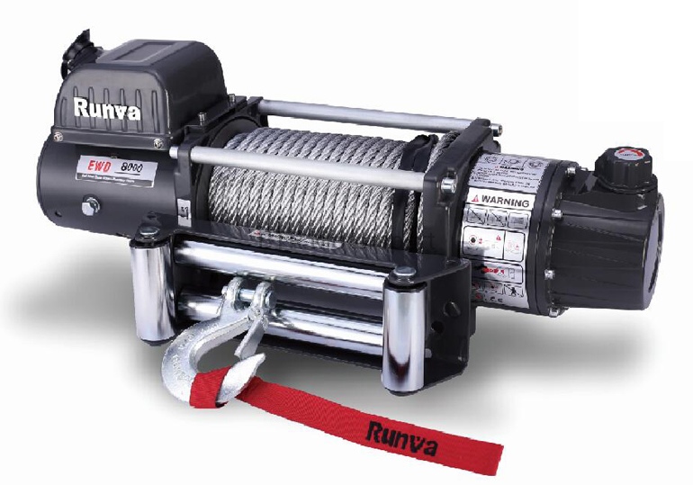 Лебёдка электрическая двухскоростная 12V Runva 8000 lbs 3629 кг EWD8000U