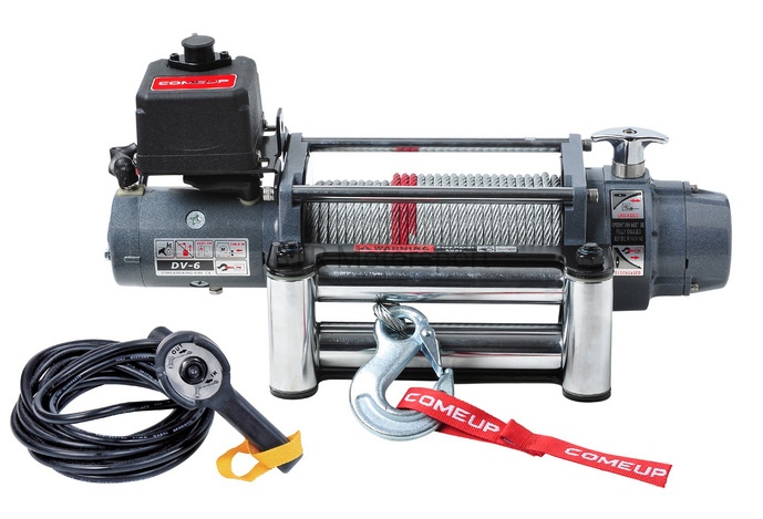 Лебедка COME UP DV-6 long 12V с длинным барабаном (EAC)